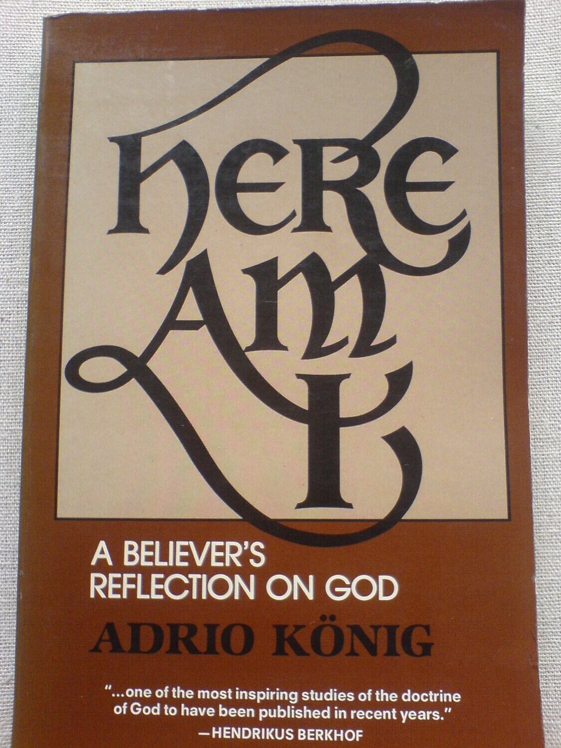 Here Am I: A Believer&#39;s Reflection on God