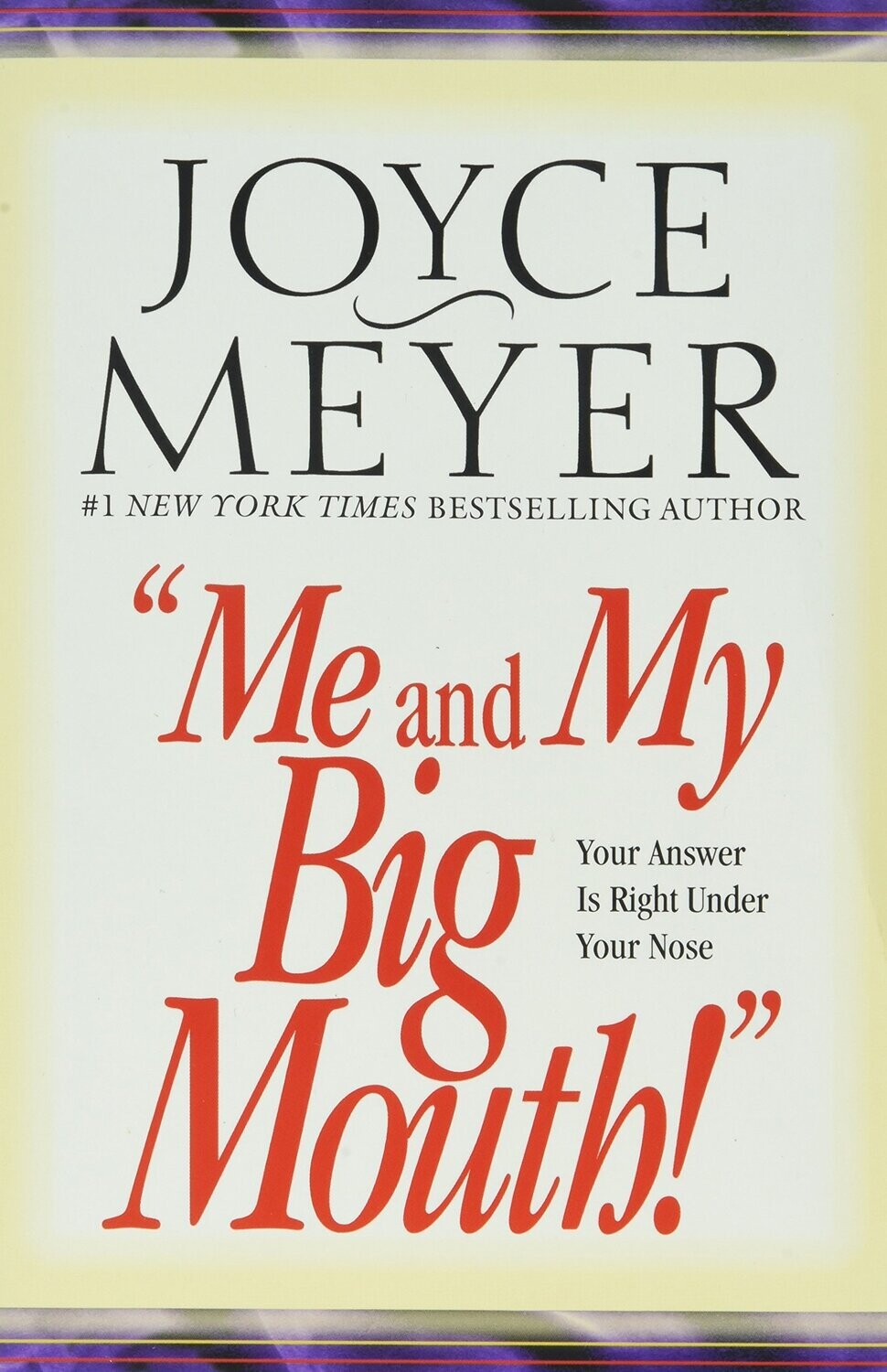 Me and My Big Mouth: Your Answer is Right Under Your Nose
