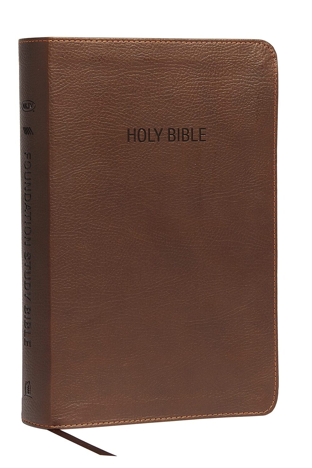 NKJV, Foundation Study Bible, Leathersoft, Brown, Red Letter: Holy Bible, New King James Version