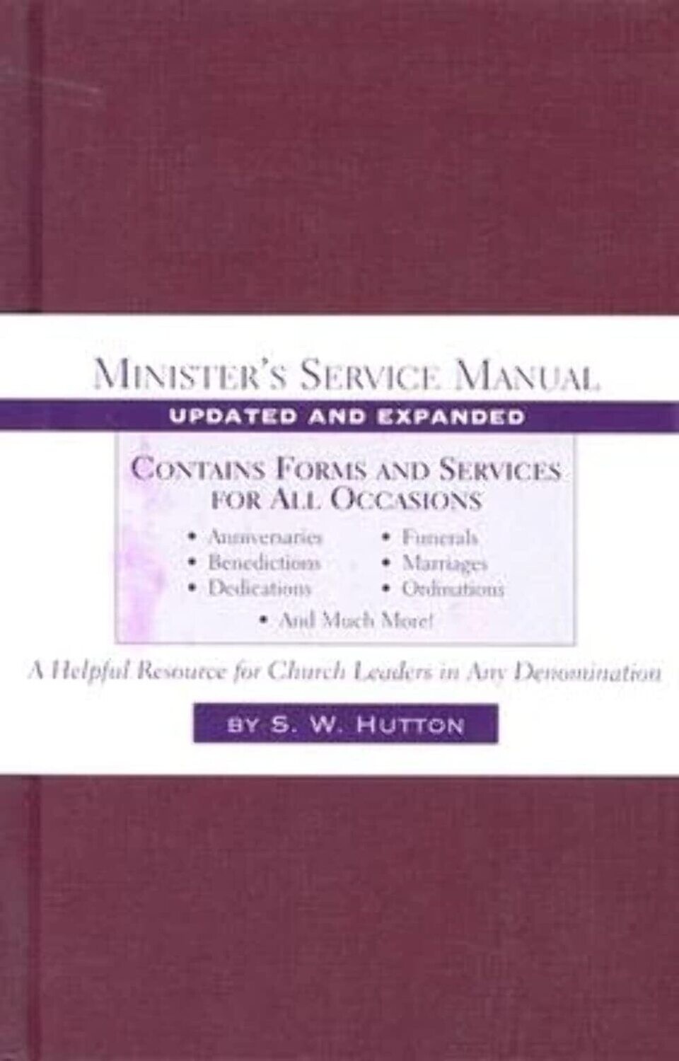 Minister&#39;s Service Manual