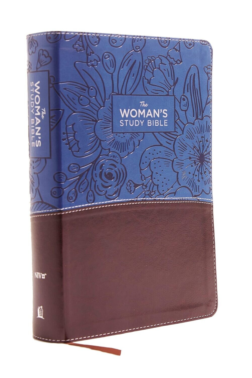 NIV, The Woman&#39;s Study Bible, Leathersoft, Blue/Brown, Full-Color, Red Letter: Receiving God&#39;s Truth