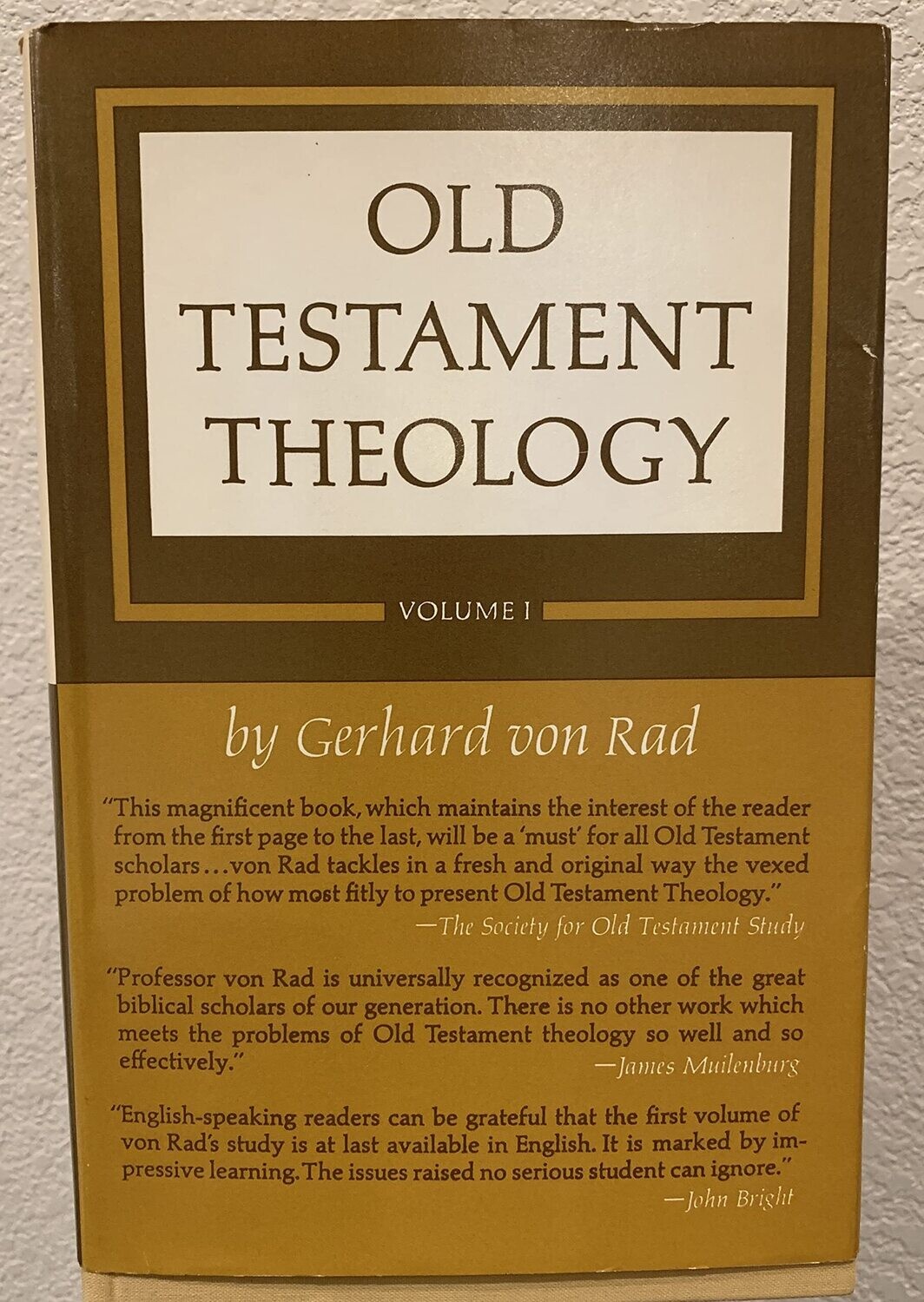 Old Testament Theology: Volume I: The Theology Of Israel's Historical Traditions
