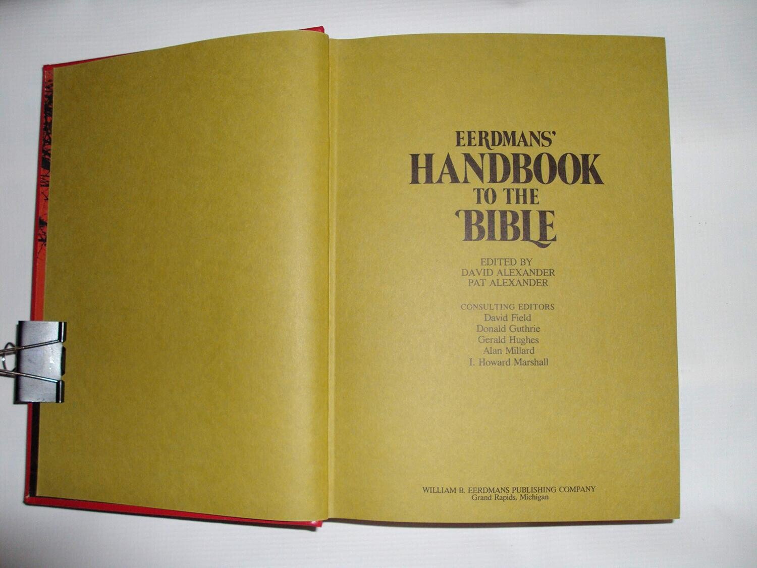 Eerdman&#39;s Handbook to the Bible