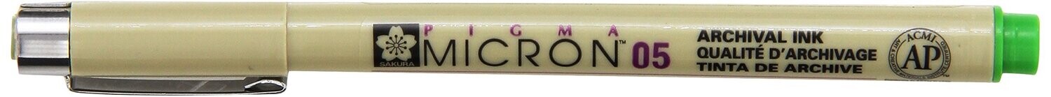 SAKURA XSDK05-32 Open Stock Fresh Pigma Micron Pen, 0.45 mm, Green