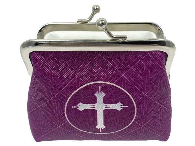 Coin Purse - Cross (4" x 4.25")