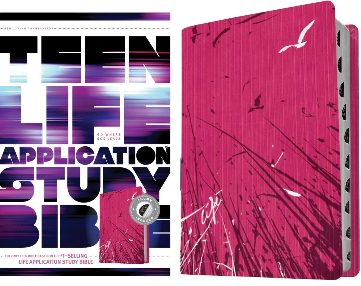 Tyndale NLT Teen Life Application Study Bible (LeatherLike, Pink, Indexed), NLT Study Bible