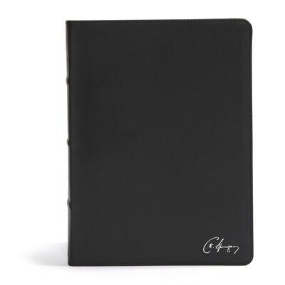 CSB Spurgeon Study Bible, Black Genuine Leather, Black Letter, Study Notes and Commentary, Quotes