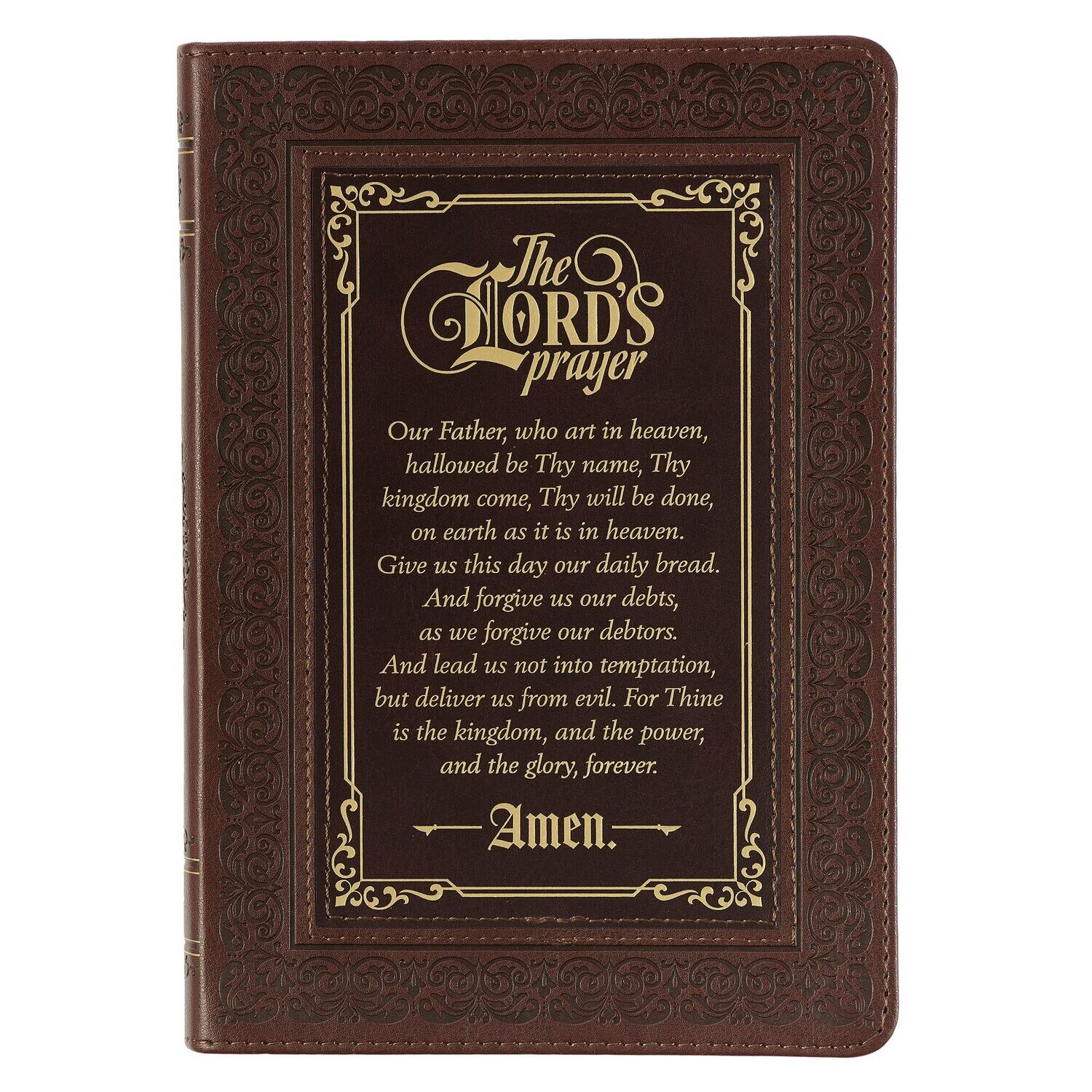 Classic Journal The Lord's Prayer Mathew 6:9-13 Bible Verse Inspirational Scripture Notebook for Men/Women