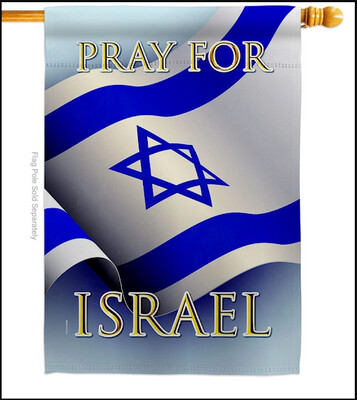 Pray for Israel Support Cause Decor Flag