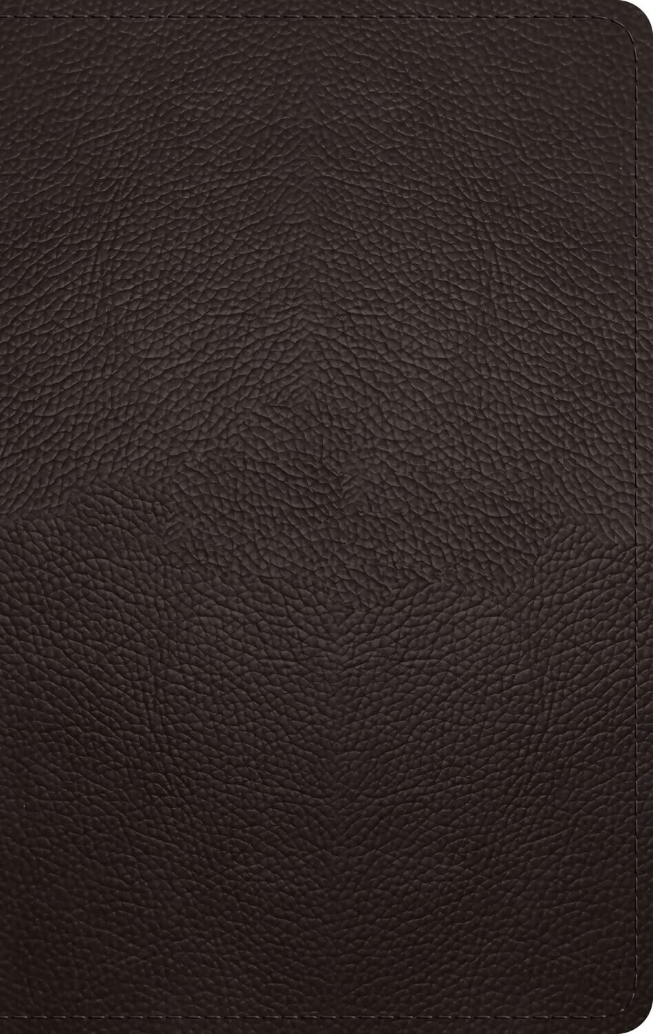 ESV Large Print Personal Size Bible (Buffalo Leather, Deep Brown)