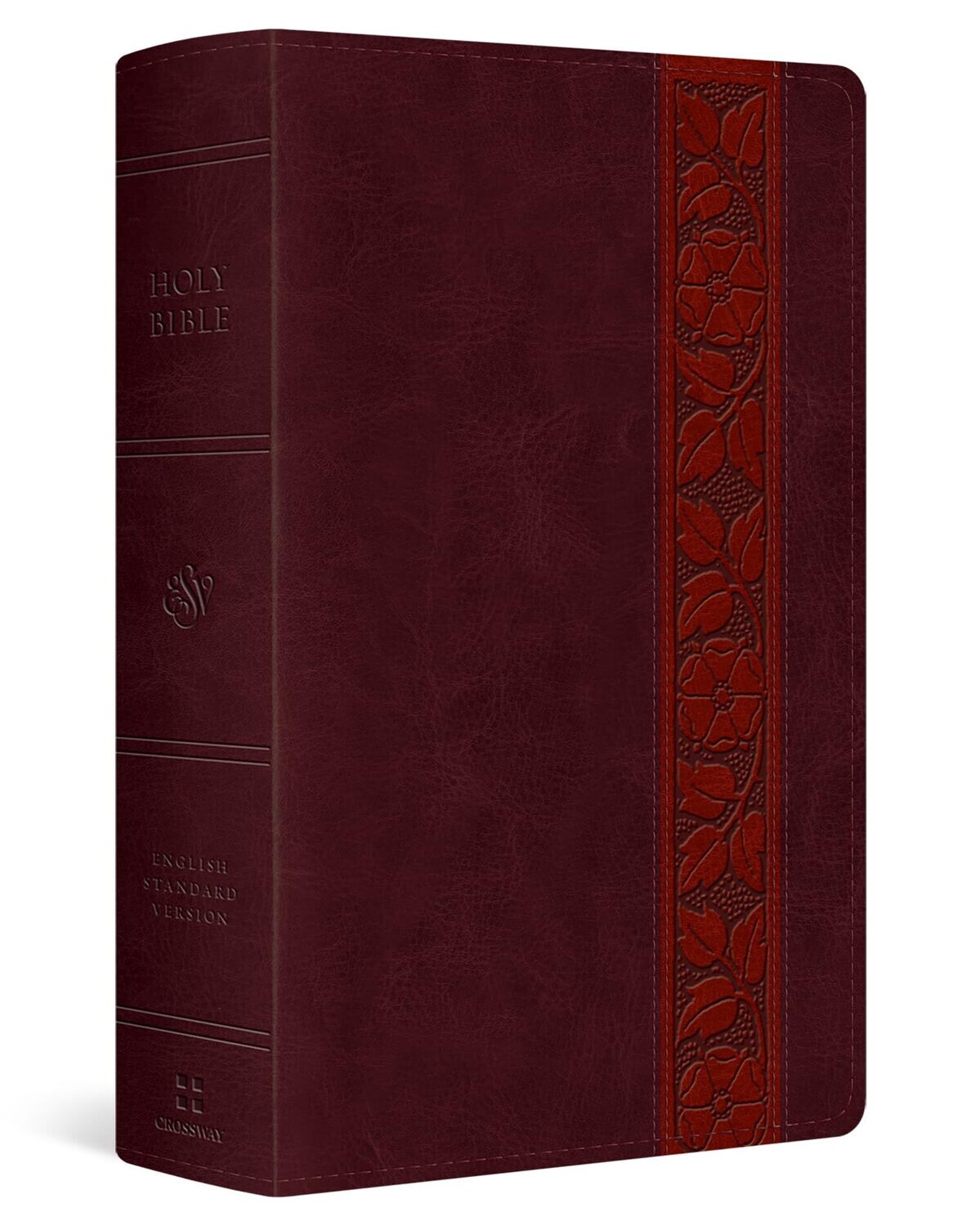 ESV Large Print Personal Size Bible (TruTone, Mahogany, Trellis Design)