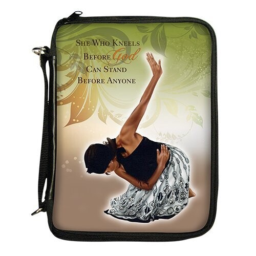 African American Expressions - She Who Kneels Bible/Book Organizer (7.5" x 10.5" x 2.5,"