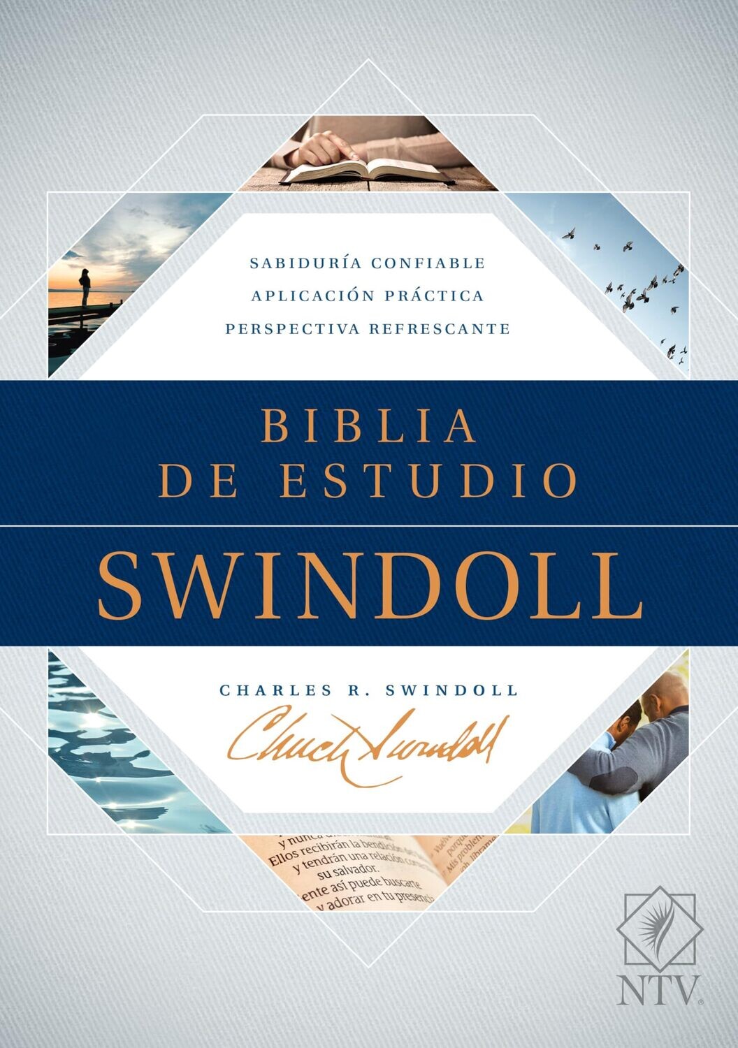 Biblia de estudio Swindoll NTV (Tapa dura, Azul, Índice) (Spanish Edition)