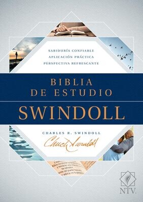 Biblia de estudio Swindoll NTV (Tapa dura, Azul, Índice) (Spanish Edition)