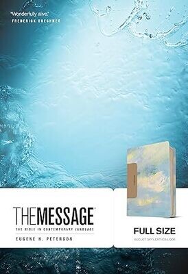 The Message Full Size (Leather-Look, August Sky/Sky Blue): The Bible in Contemporary Language