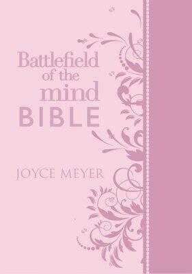 Battlefield of the Mind Bible, Light Pink LeatherLuxe®: Renew Your Mind Through the Power of God&#39;s Word