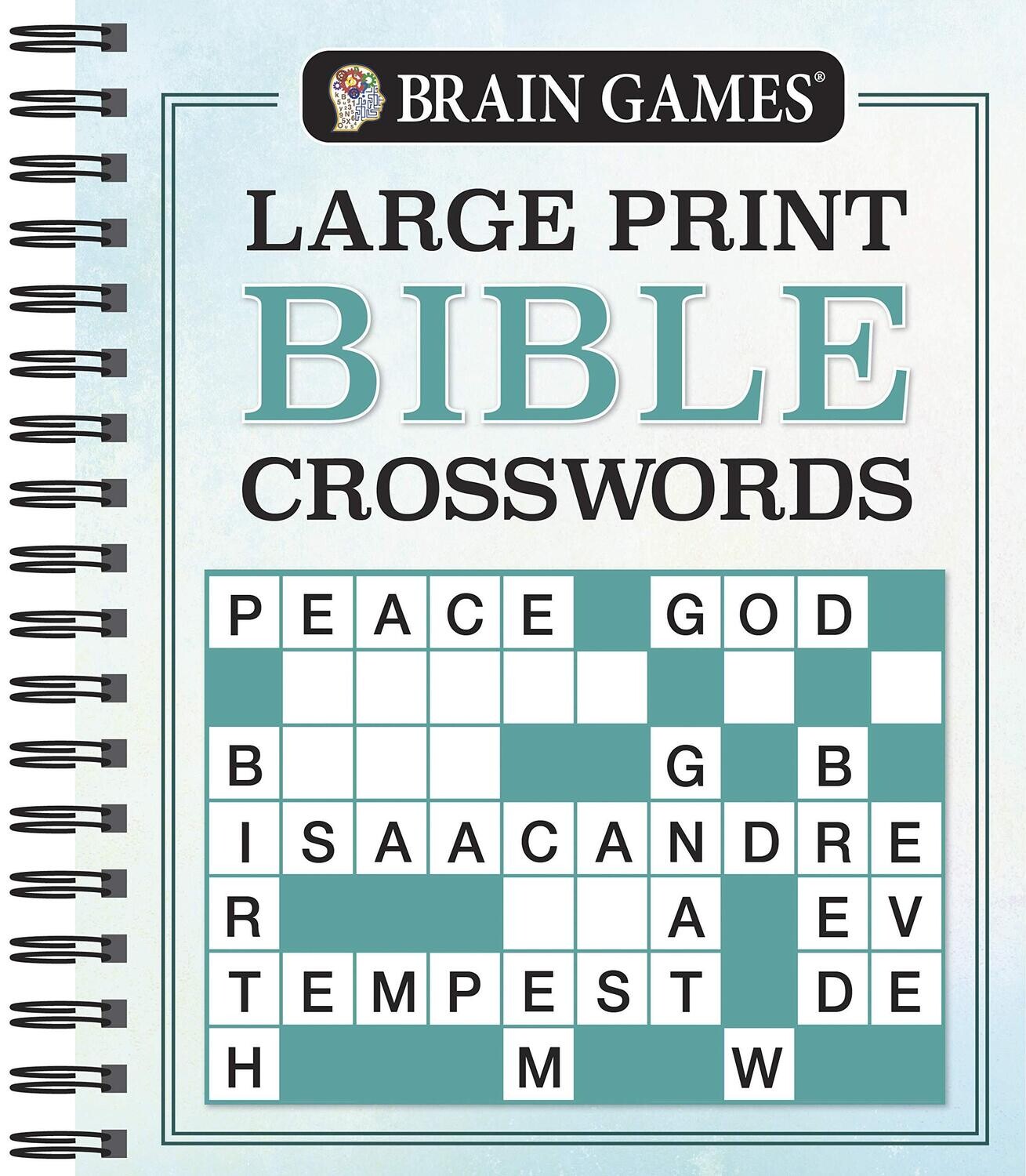 Brain Games - Large Print Bible Crosswords (Brain Games - Bible)