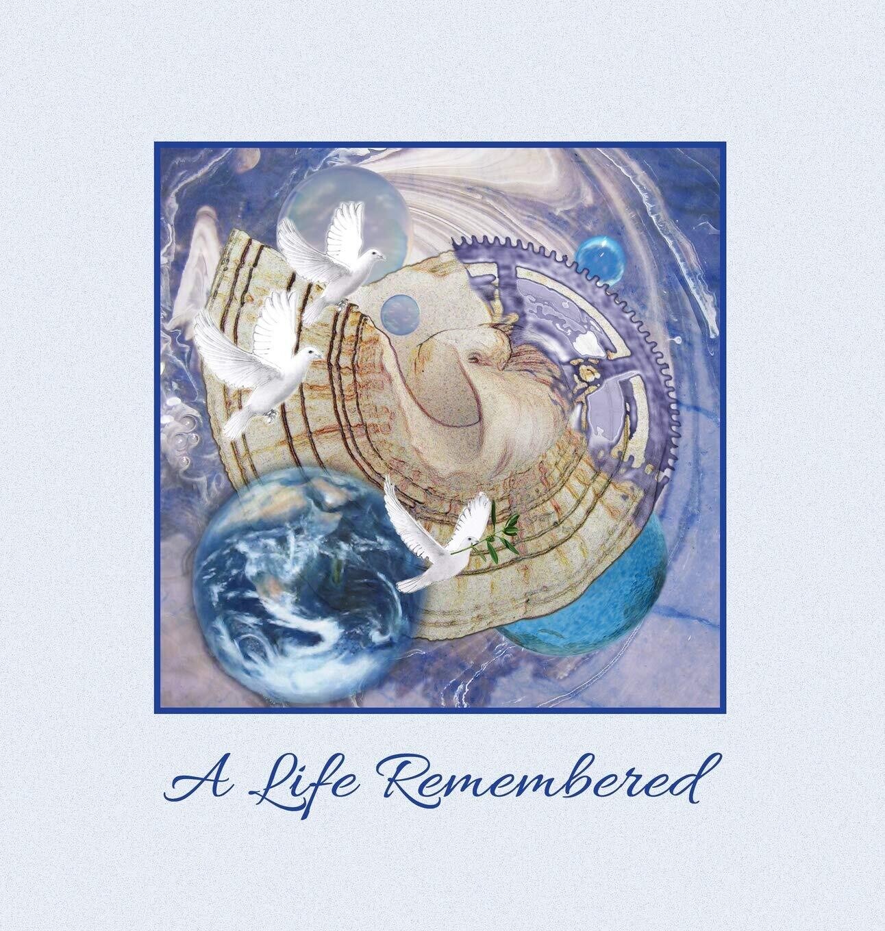 "A Life Remembered" Funeral Guest Book, Memorial Guest Book, Condolence Book, Remembrance Book