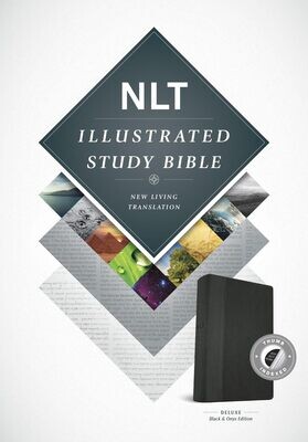 Illustrated Study Bible NLT, TuTone (LeatherLike, Black/Onyx, Indexed)