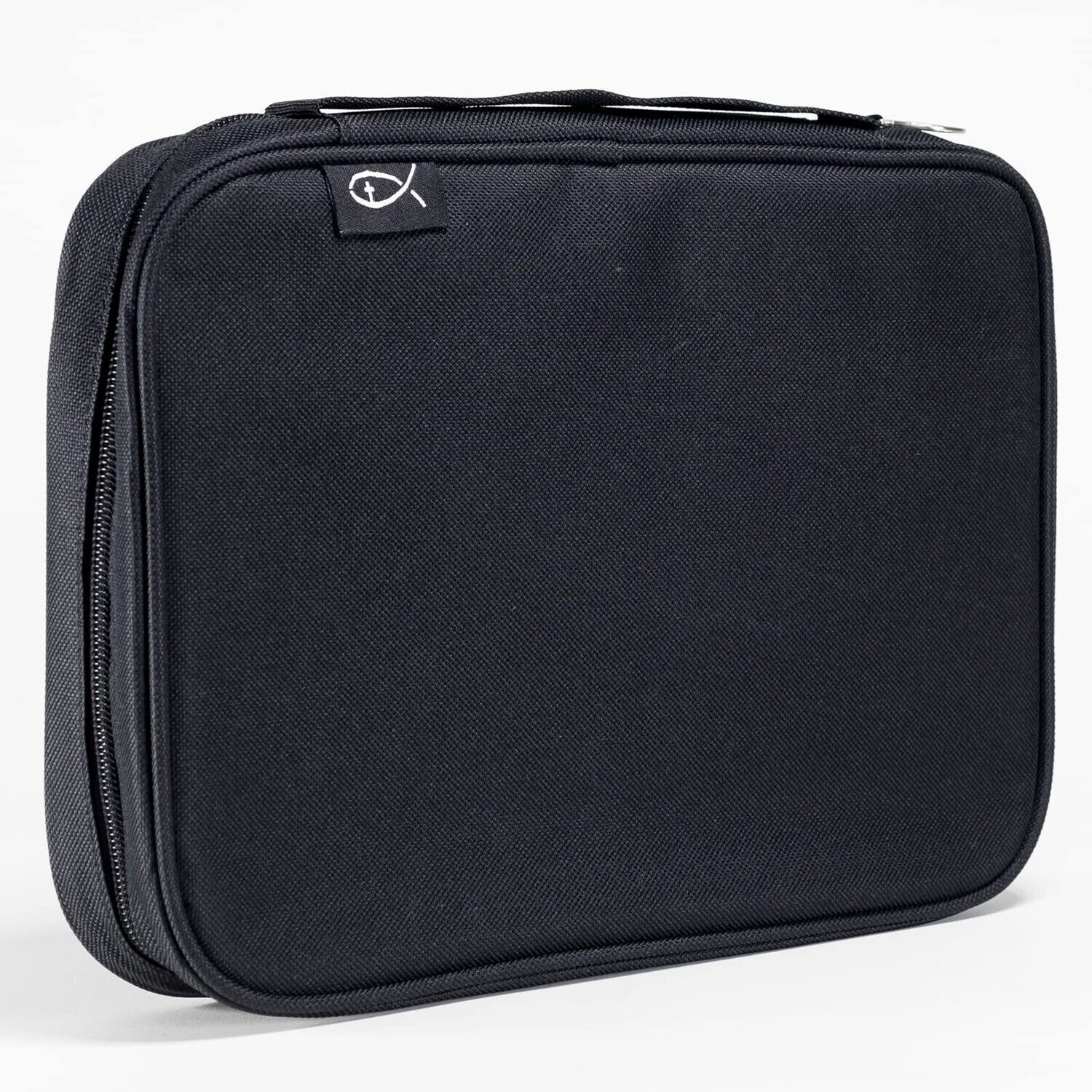 XXL Basic Zippered Bible Cover - Black - Canvas