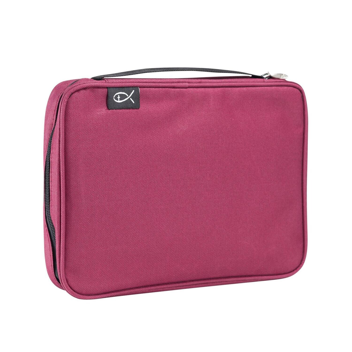 Divinity Boutique Bible Cover Basic Burgundy, Compact (21447) | 5" x 7.5" x 2"