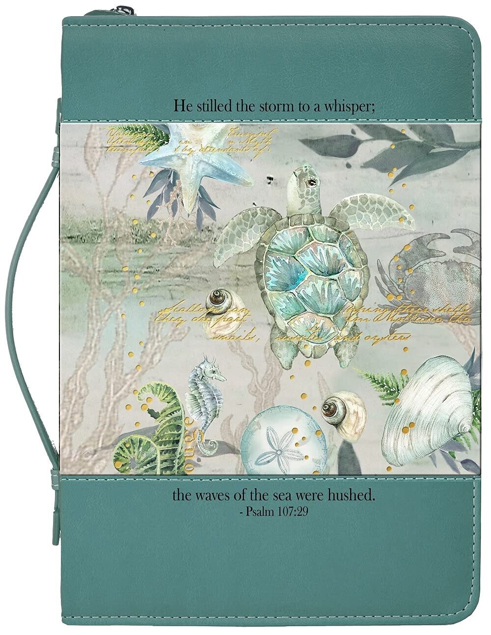 Divinity 28316 Sea Turtle Bible Cover, Extra Large, Blue