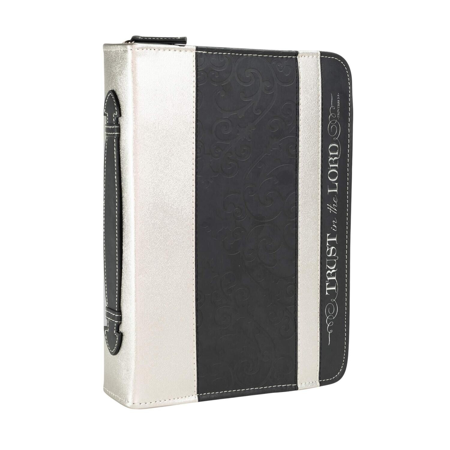 Divinity Boutique Bible Business Report Cover (25696) | Medium Black/Silver