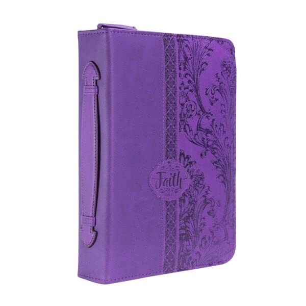 Divinity Boutique Bible Cover XXL - Purple Faith - 2 Corinthians 5:7