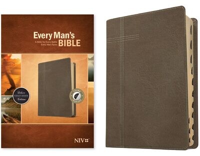 Every Man&#39;s Bible NIV (LeatherLike, Pursuit Granite, Indexed)
