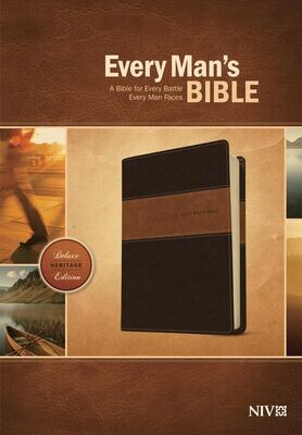 Every Man's Bible NIV, Deluxe Heritage Edition, TuTone (LeatherLike, Brown/Tan)