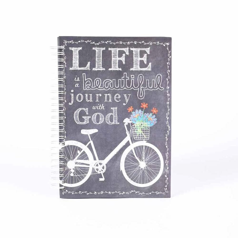Beautiful Journey | Hardcover College Ruled Spiral Notebook| 196 Pages| Inspirational Daily Journal