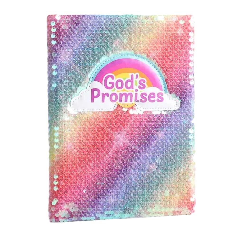 Swanson Christian Products God's Promises| Reversible Sequin Cover| Hardcover 160 Ruled Notebook