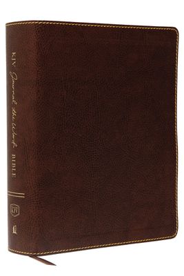 KJV Large Print Bible, Journal the Word, Reflect, Journal (Brown Bonded Leather, Red Letter, Comfort Print)