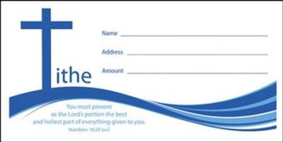 Offering Envelope: Tithe (Cross