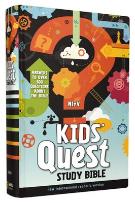 NIrV, Kids&#39; Quest Study Bible, Hardcover: Answers to over 500 Questions about the Bible