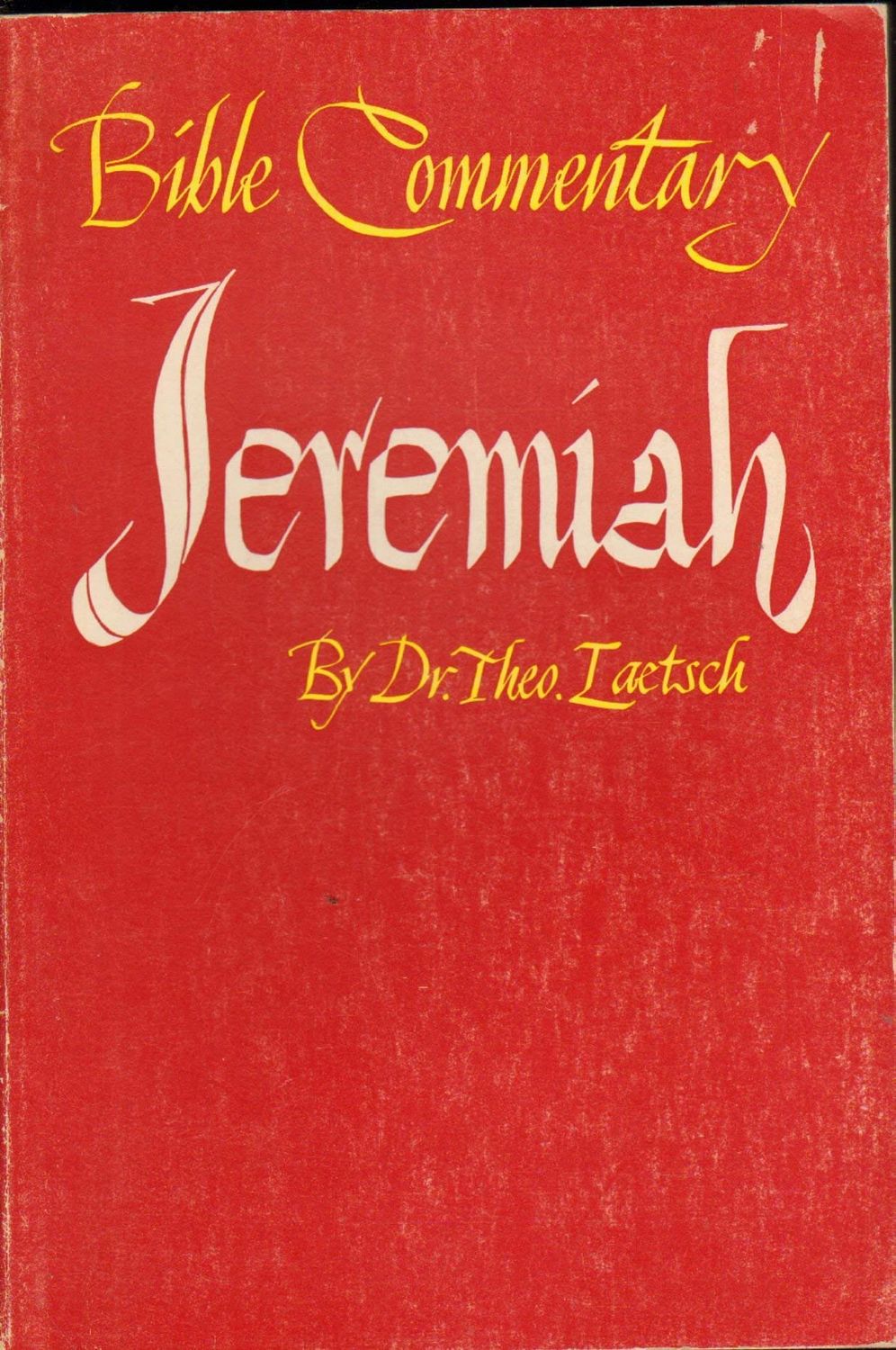 Jeremiah: Commentary...