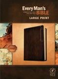 Every Man’s Bible NLT, Large Print, Deluxe Explorer Edition (LeatherLike, Rustic Brown)