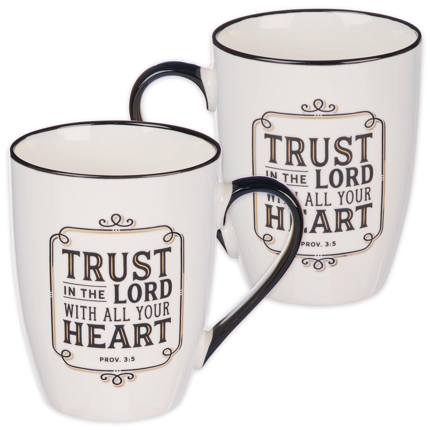 Mug for Women and Men: Trust in the Lord - Proverbs 3:5 Non-Toxic, Lead and Cadmium-free Novelty Drinkware