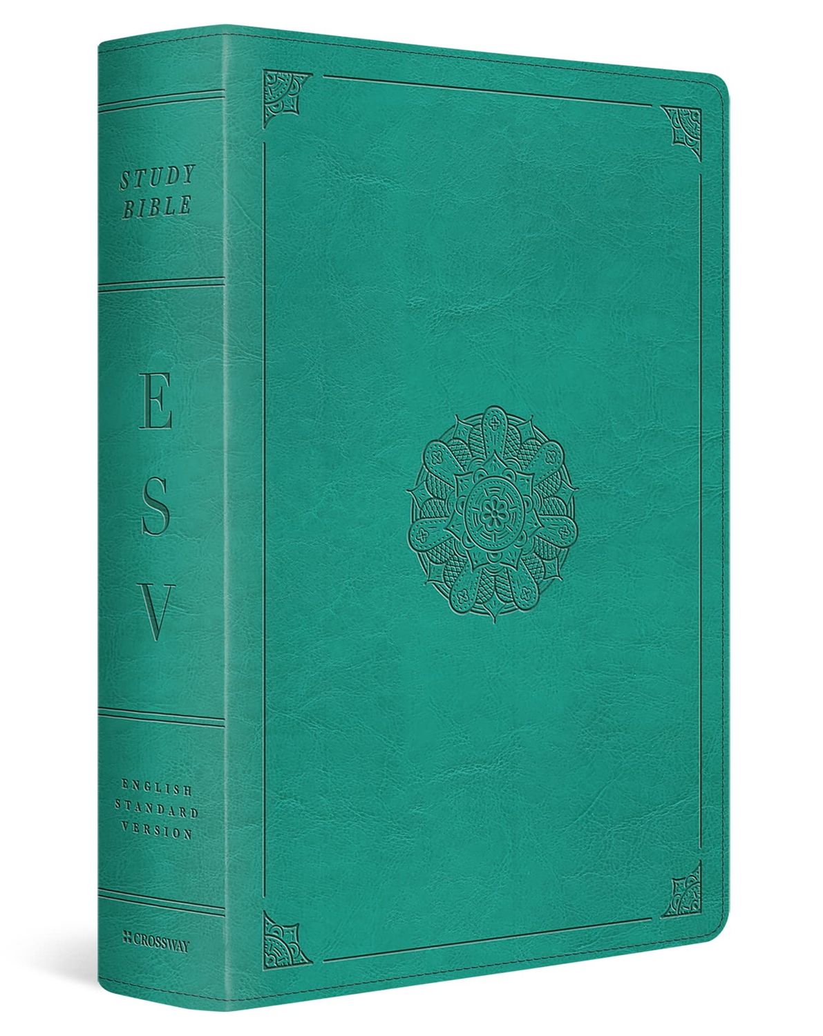 ESV Study Bible (TruTone, Turquoise, Emblem Design)
