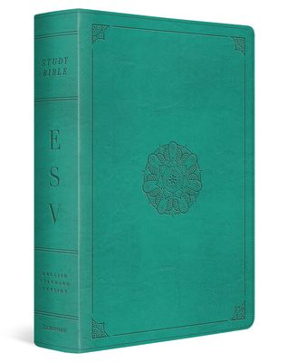 ESV Study Bible (TruTone, Turquoise, Emblem Design)