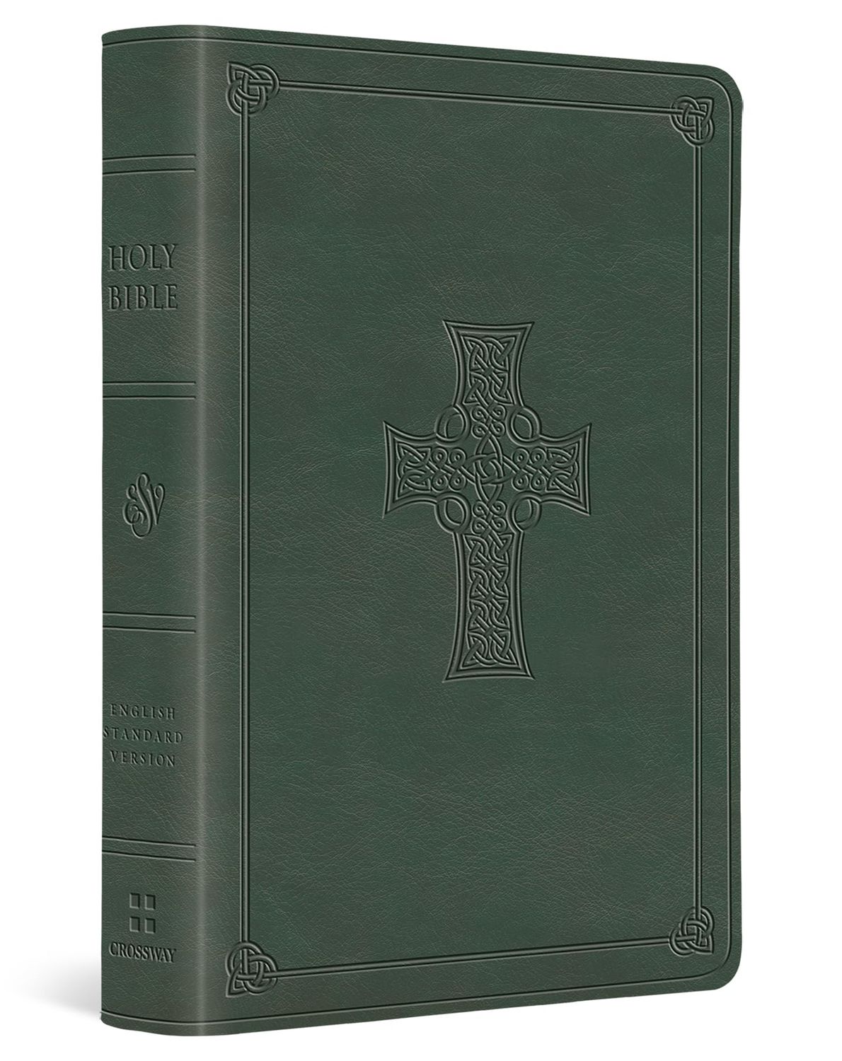 ESV Value Large Print Compact Bible (TruTone, Quiet Forest, Celtic Cross Design)