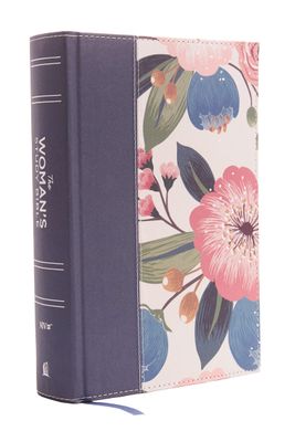 NIV, The Woman&#39;s Study Bible, Cloth over Board, Blue Floral, Full-Color, Red Letter: Receiving God&#39;s Truth