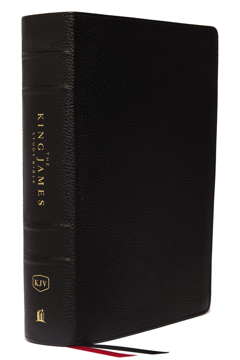 KJV, The King James Study Bible, Genuine Leather, Black, Thumb Indexed, Red Letter, Full-Color Edition