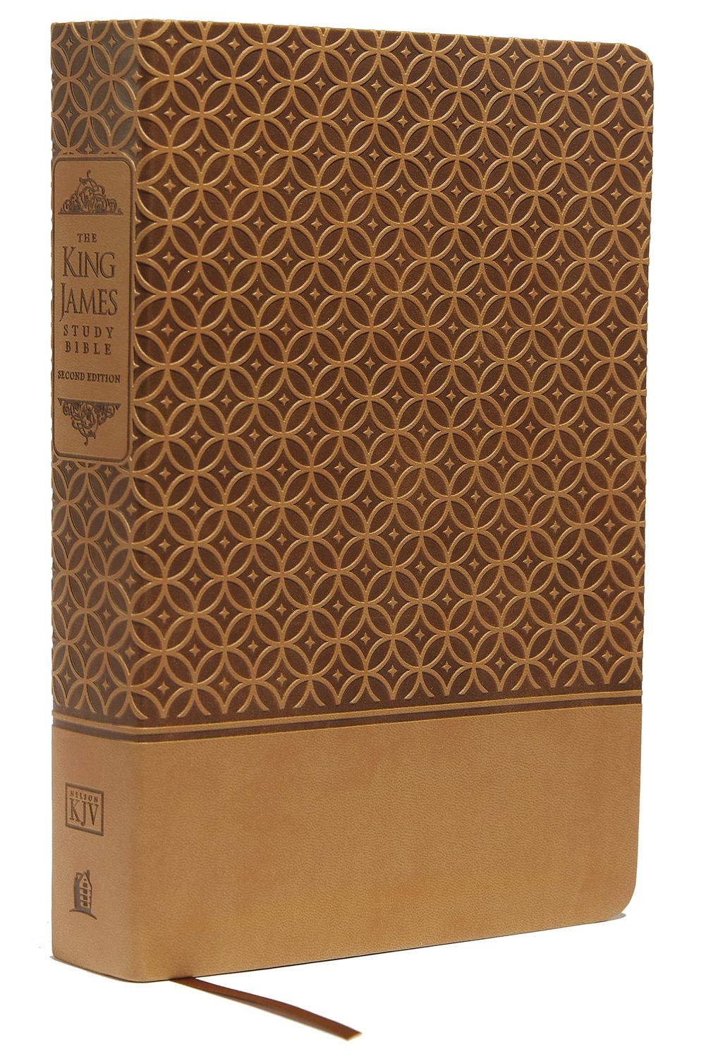 KJV Study Bible, Large Print, Leathersoft, Tan, Thumb Indexed, Red Letter: Second Edition (Signature)