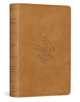 ESV Vest Pocket New Testament with Psalms and Proverbs (TruTone, Nubuck Caramel, Wildflower Design)