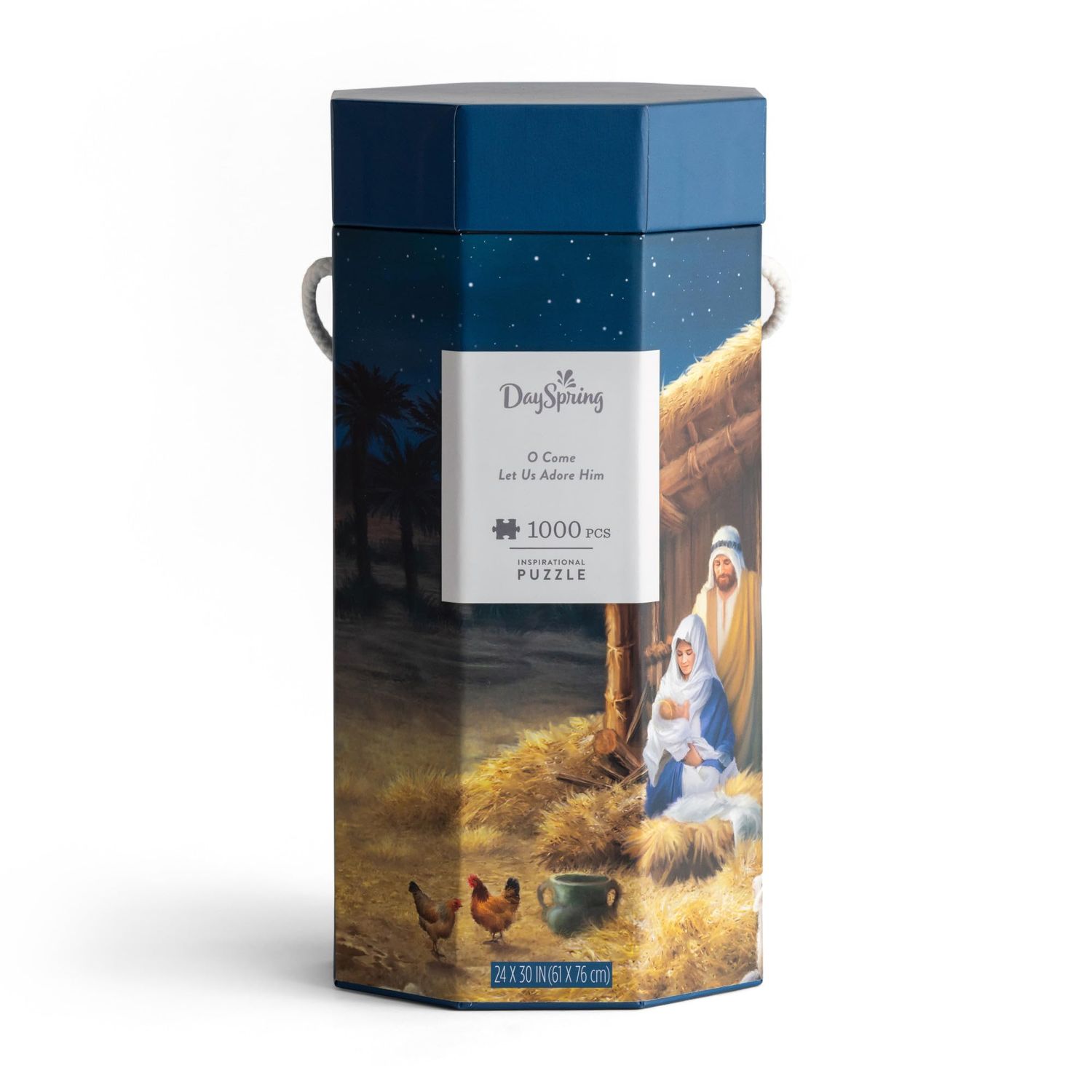 DaySpring - O Come Let Us Adore Him - 1,000 Piece Inspirational Jigsaw Puzzle for Adults (U0519)