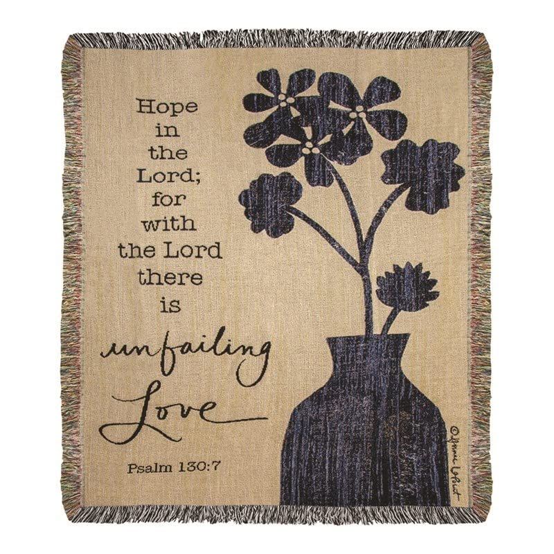 Manual Woodworker Throw-Hope in The Lord-Tapestry (50" x 60")