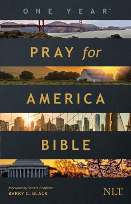 The One Year Pray for America Bible, NLT (Paperback) - Inspirational Daily Bible