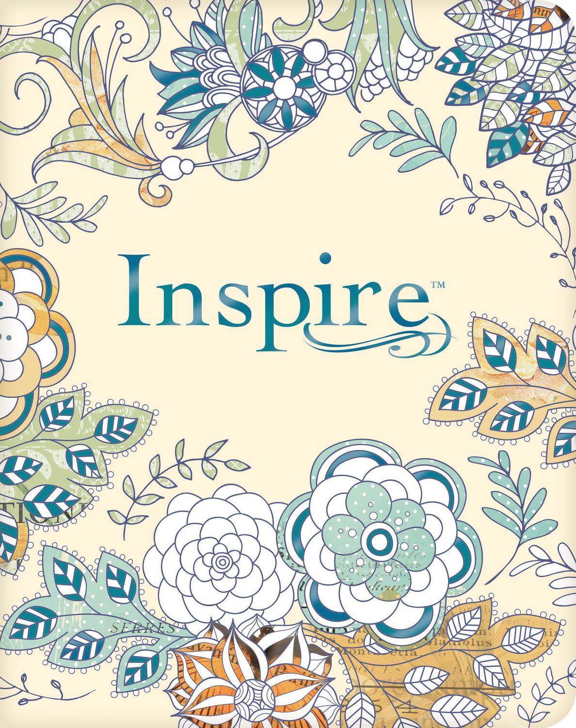 Tyndale NLT Inspire Bible (Softcover, Aquamarine): Journaling Bible with Over 400 Illustrations to Color