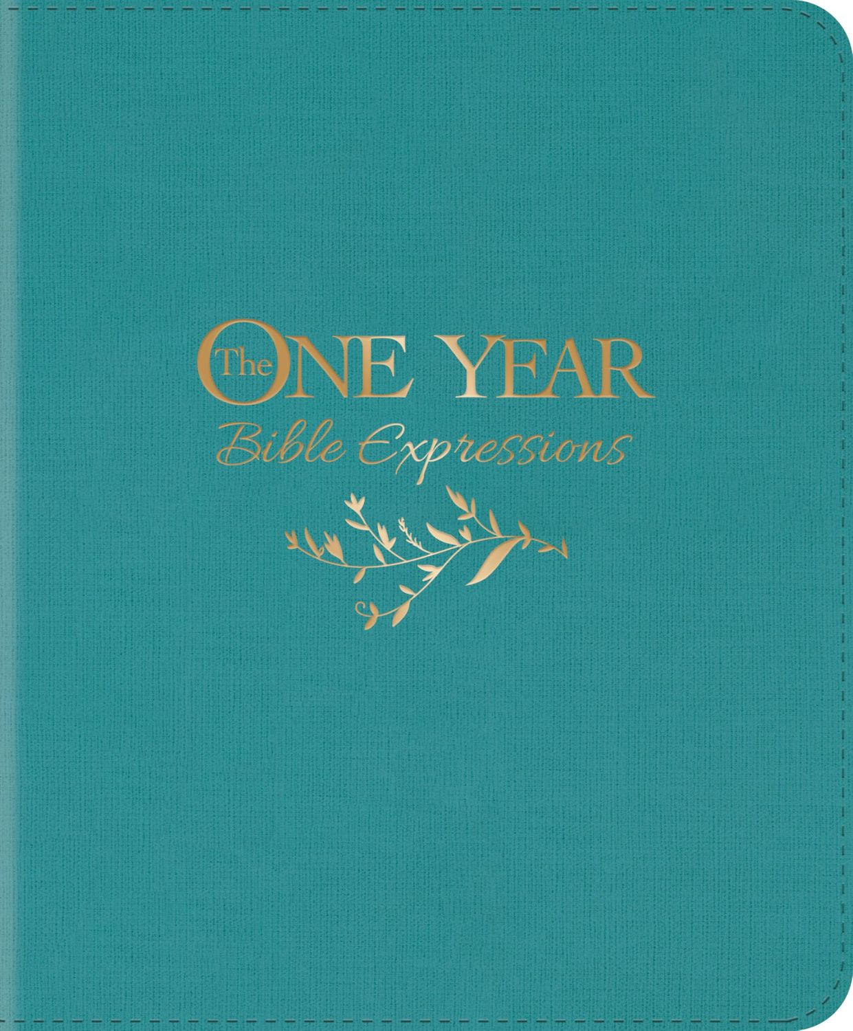 The One Year Bible Expressions NLT (LeatherLike, Tidewater Teal)